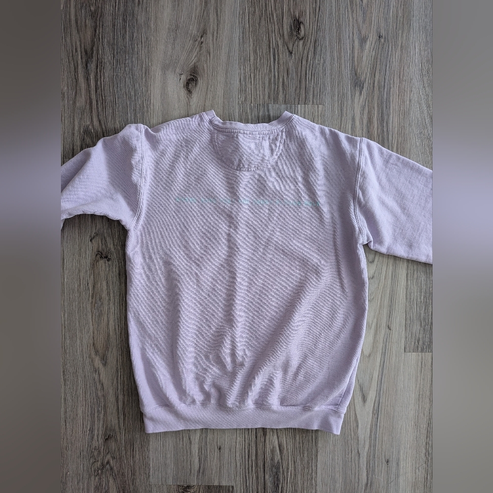 Seaside, Comfort Colors Sweatshirt Small Light Purple And Teal Like New - Picture 4 of 5